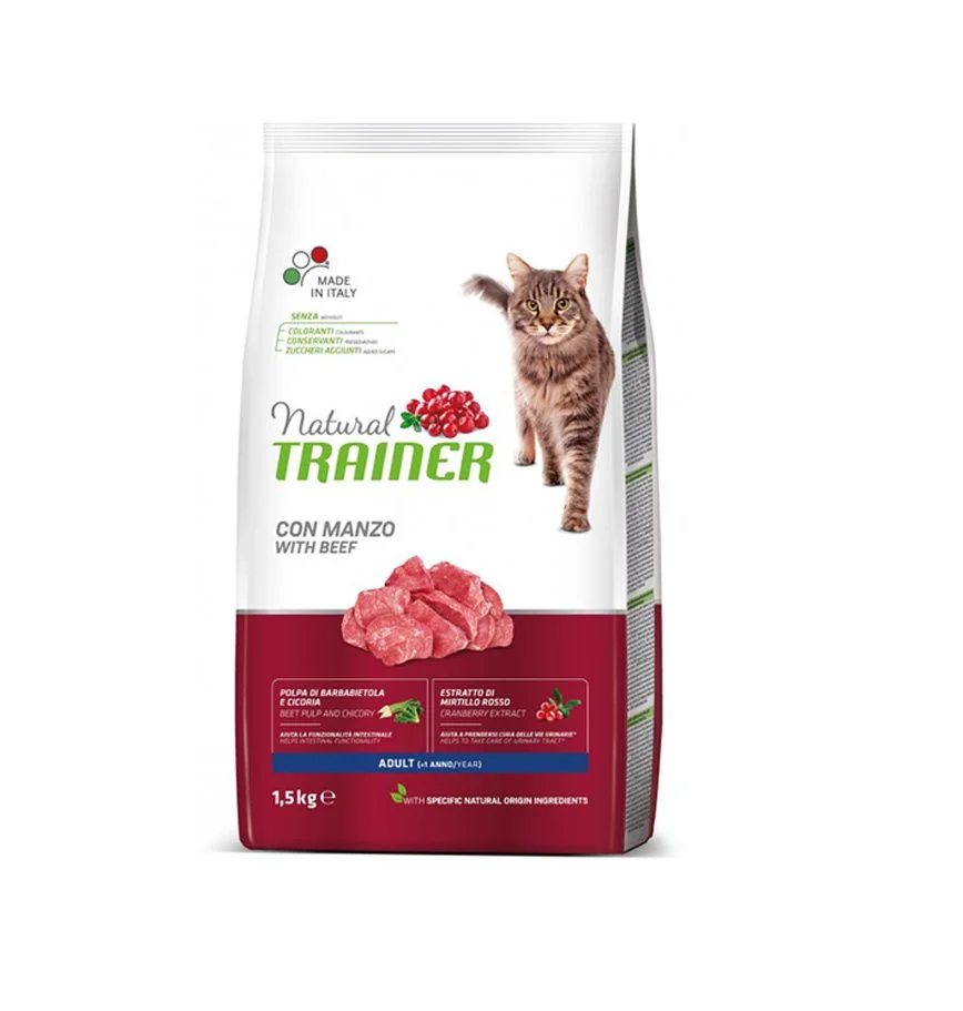 Natural Trainer Adult hovězí granule 1,5 kg