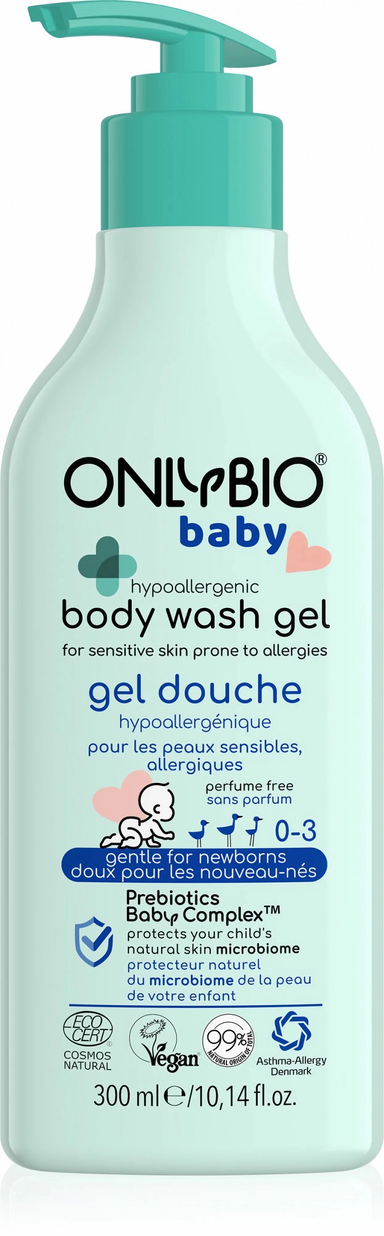 OnlyBio Hypoalergenní mycí gel pro miminka (300 ml)