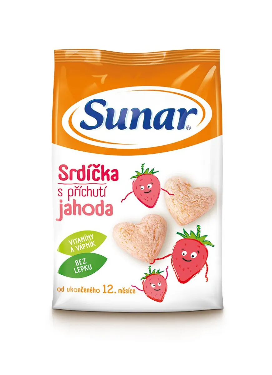 Sunar Srdíčka jahodová 50 g