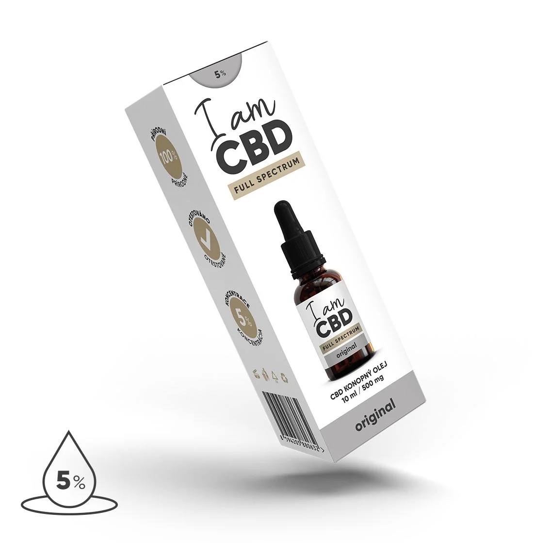 I am CBD Full Spectrum CBD konopný olej 5% 10 ml