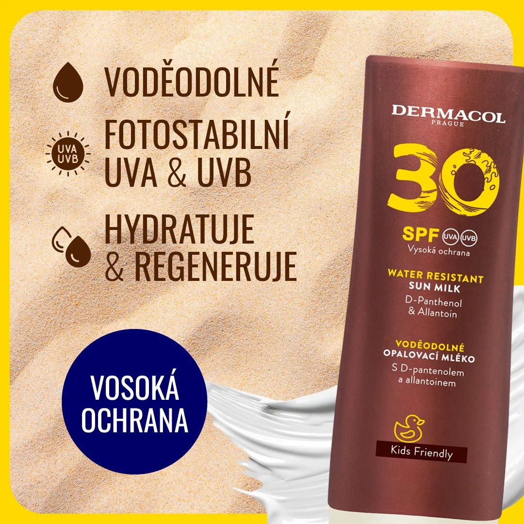 Dermacol SUN Mléko na opalování SPF30 flip-top 200 ml