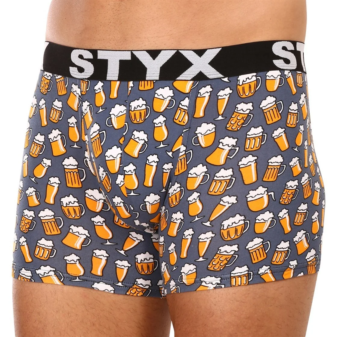 Styx 6PACK pánské boxerky long art sportovní guma vícebarevné (6U12697124) S 