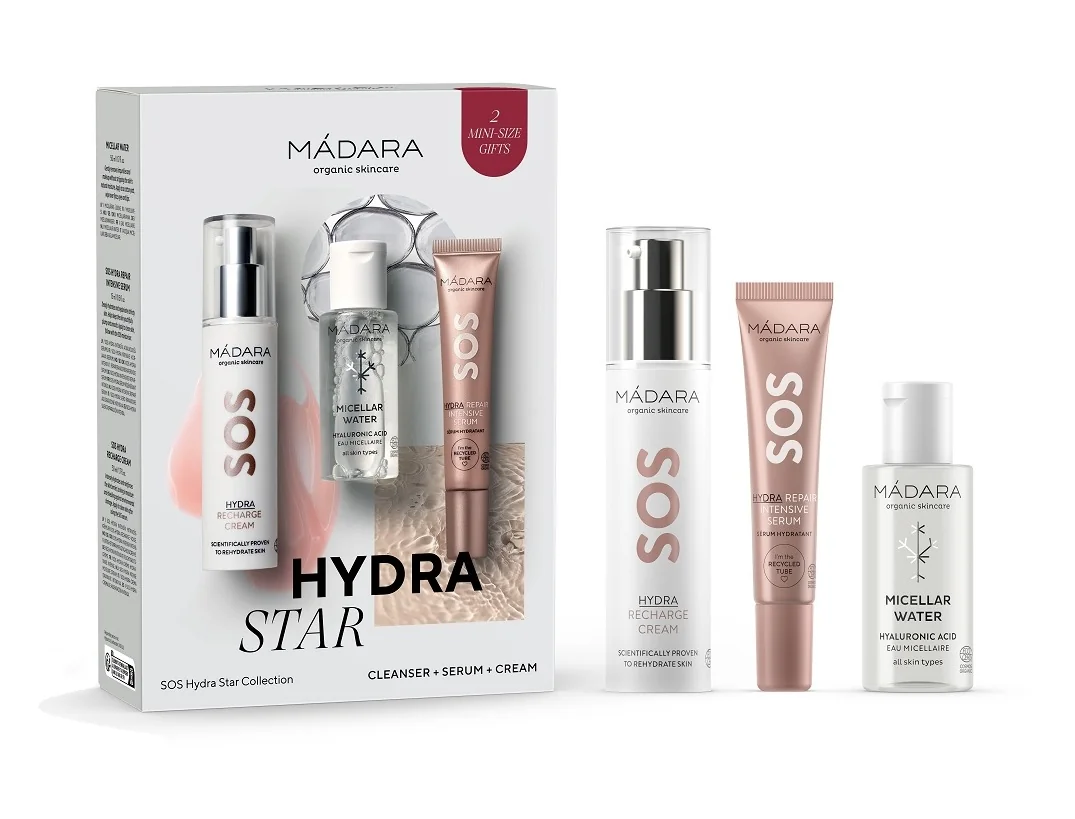 MÁDARA SOS Hydra Star Collection sada pro suchou a dehydratovanou pleť