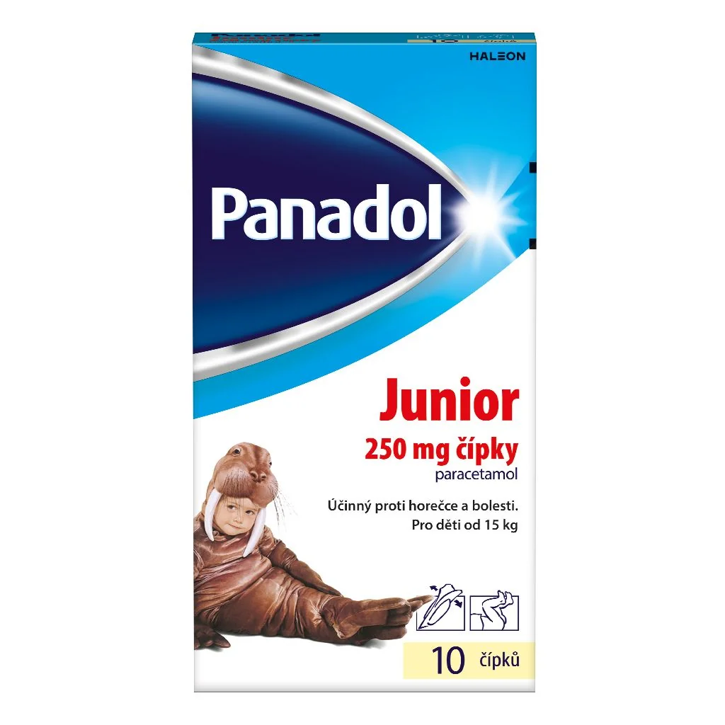 Panadol Junior 250 mg čípky 10 ks