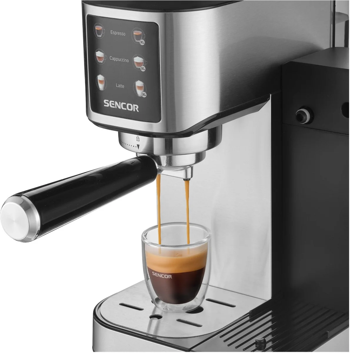 SENCOR SES 4910SS Espresso poloautomatický kávovar