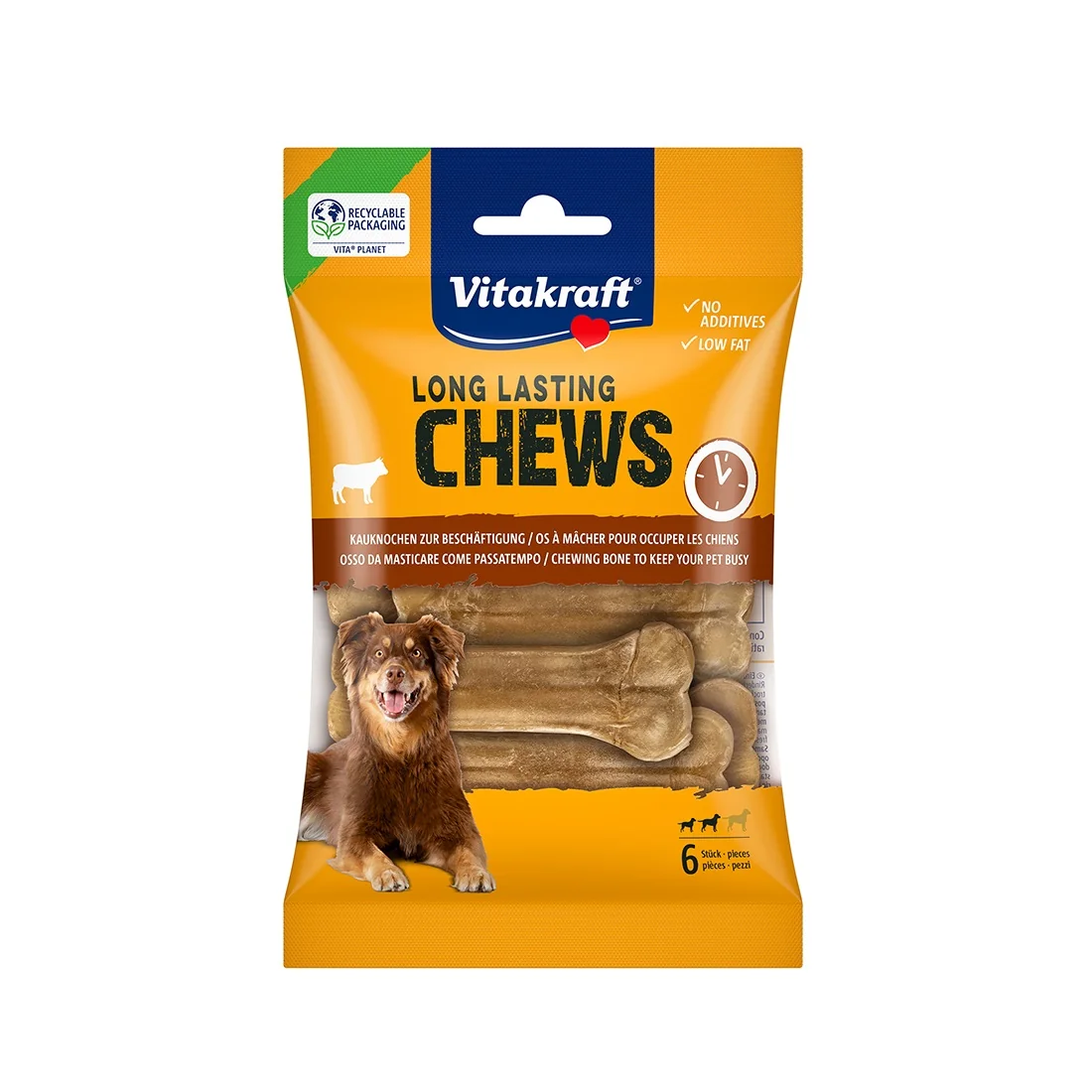 Vitakraft Chews Žvýkací kost 8 cm 6 ks