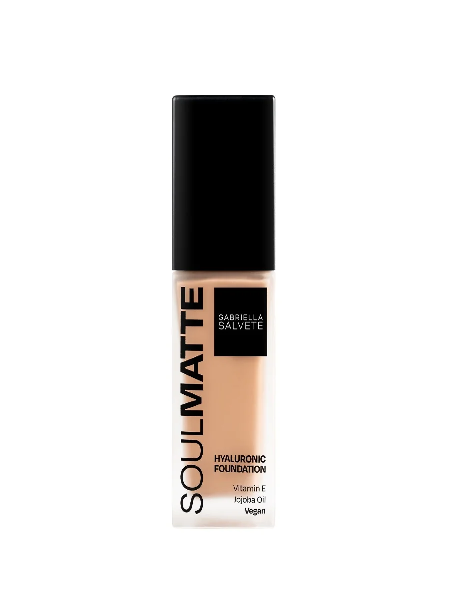 Gabriella Salvete Soulmatte Foundation Hyaluronic 04 Warm Golden Sand make-up 30 ml