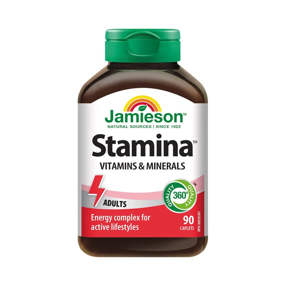 Jamieson Stamina komplex vitamínů a minerálů 90 tablet