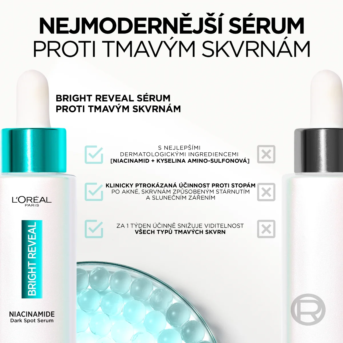 Loréal Paris Bright Reveal Sérum proti tmavým skvrnám s niacinamidem 30 ml