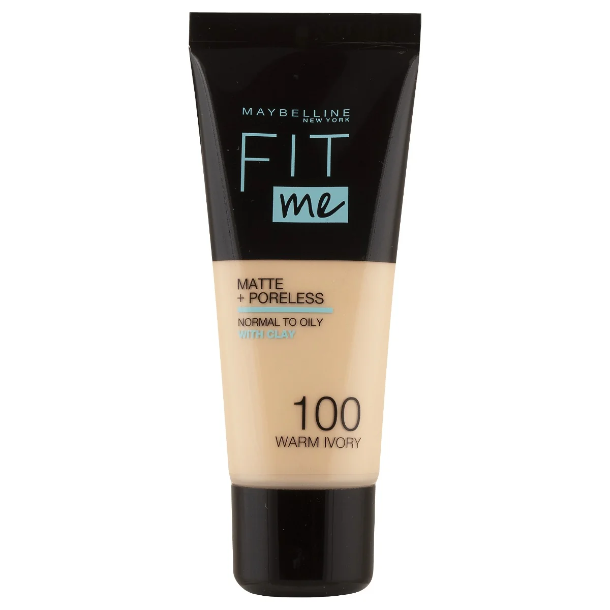 Maybelline Fit me Matte + Poreless odstín 100 Warm Ivory make-up 30 ml