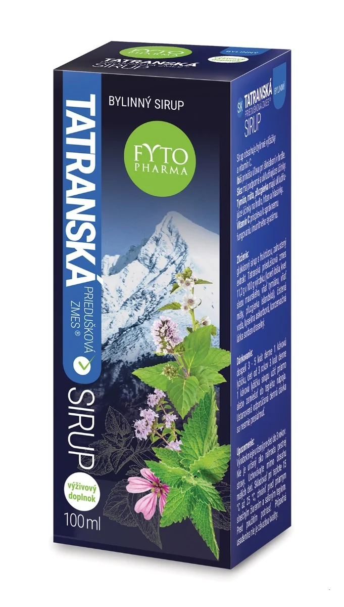 Fytopharma Tatranská průdušková směs bylinný sirup 100 ml