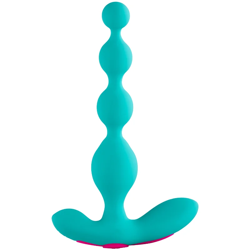 Femme FUN Vibrační anální kuličky Funn Beads Turquoise 18,4 cm