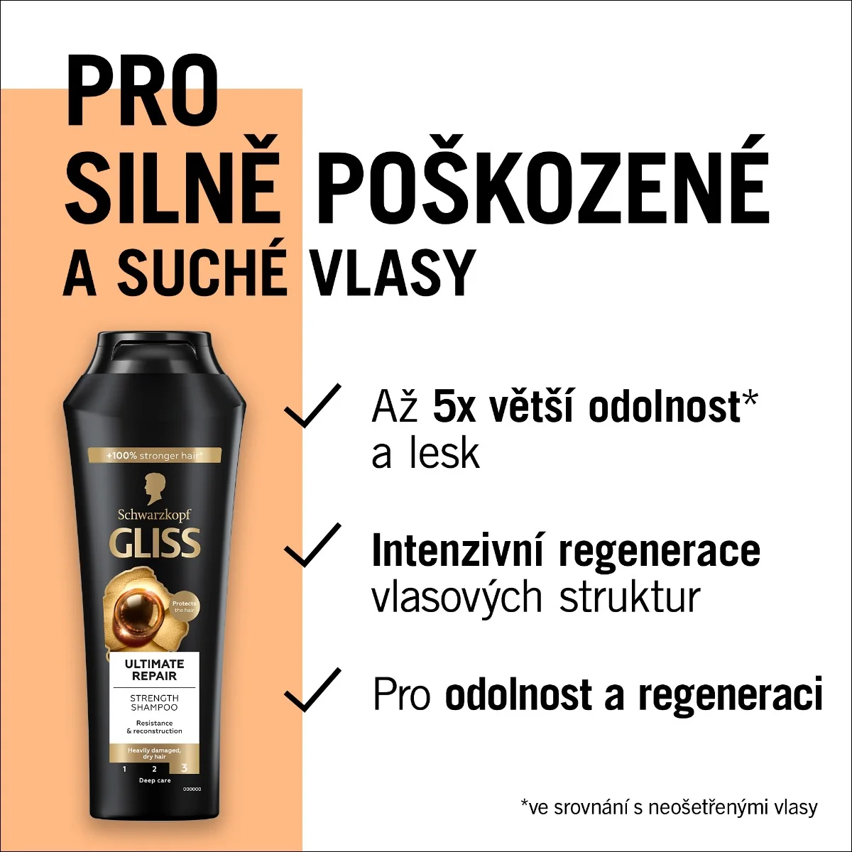 Gliss Ultimate Repair regenerační šampon 400 ml