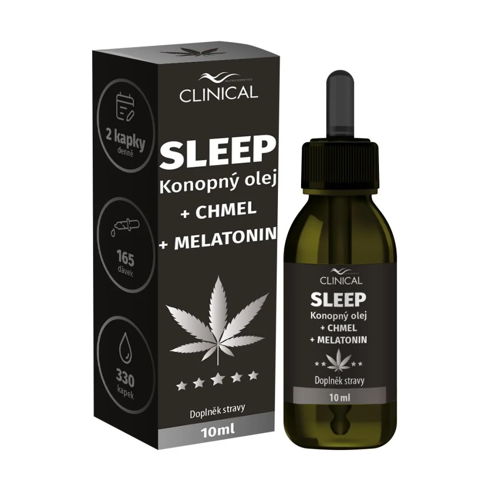 Clinical SLEEP Konopný olej + chmel + melatonin 10 ml