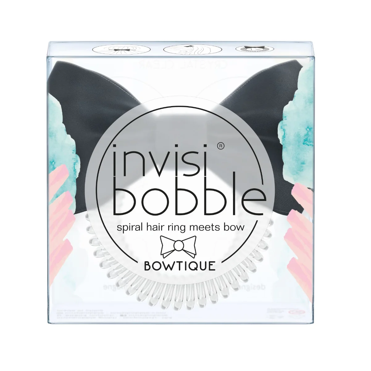 Invisibobble BOWTIQUE True Black gumička do vlasů 1 ks