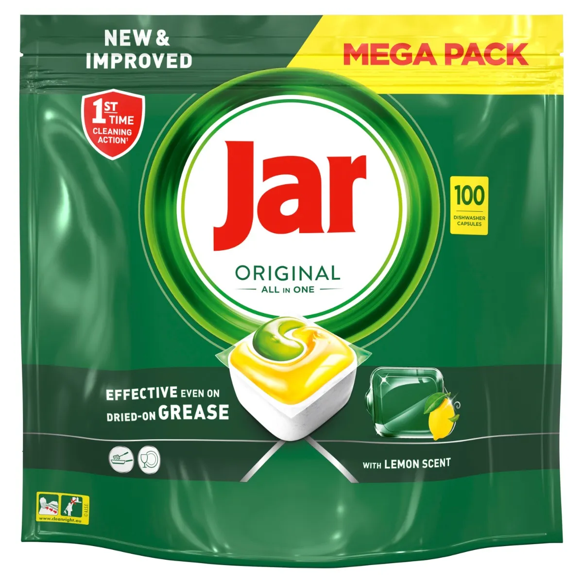 Jar Original Lemon kapsle do myčky 100 ks