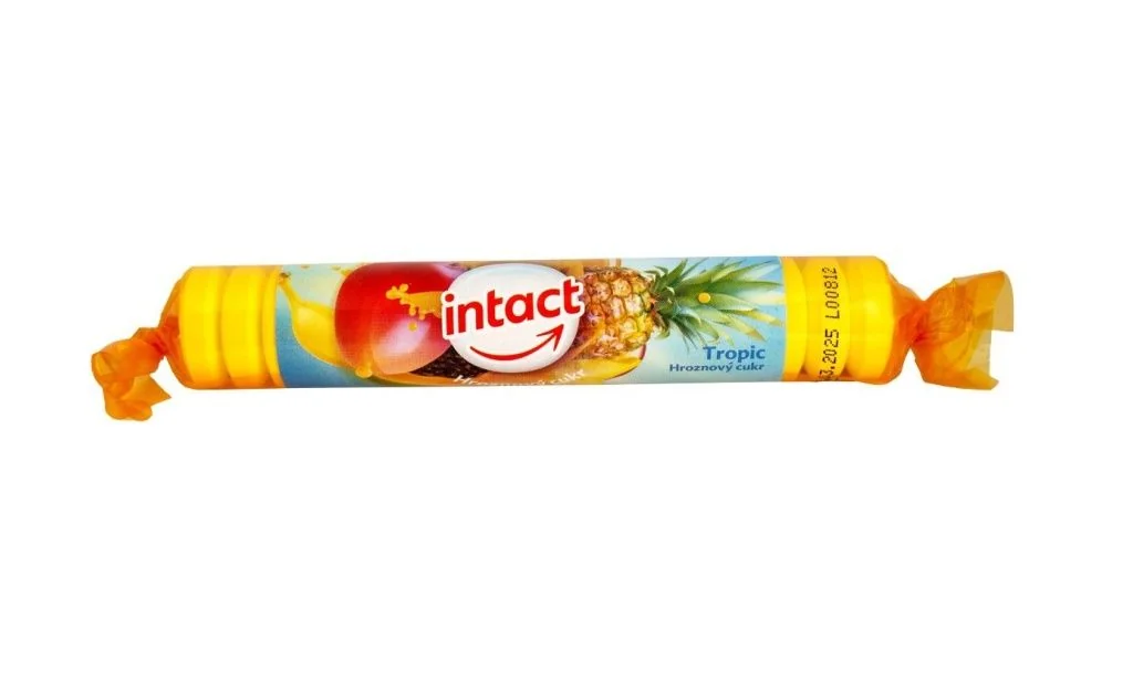 Intact Hroznový cukr tropic rolička 40 g