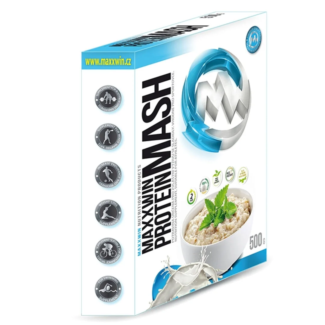 MAXXWIN Protein Mash Rýžová 500g - malina