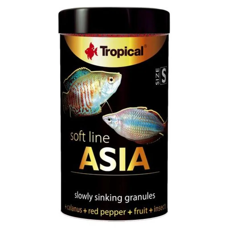 Tropical Asia S 100ml/50g měkké granulované krmivo pro masožravé a všežravé ryby 