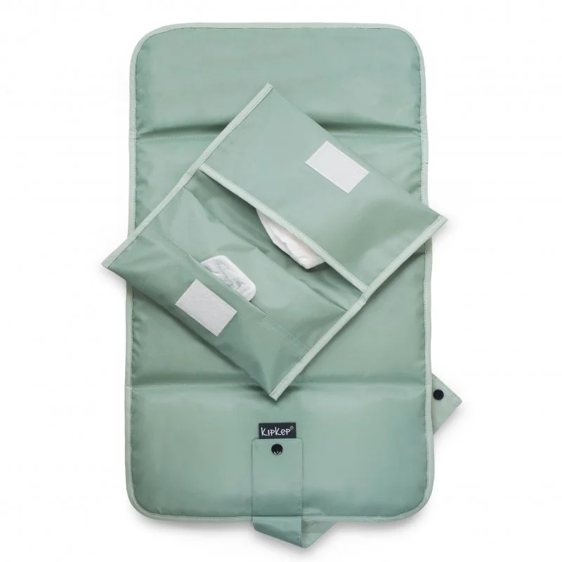 KipKep přebalovací set NAPPER COMBI-SET Pale Green (bavlna) 