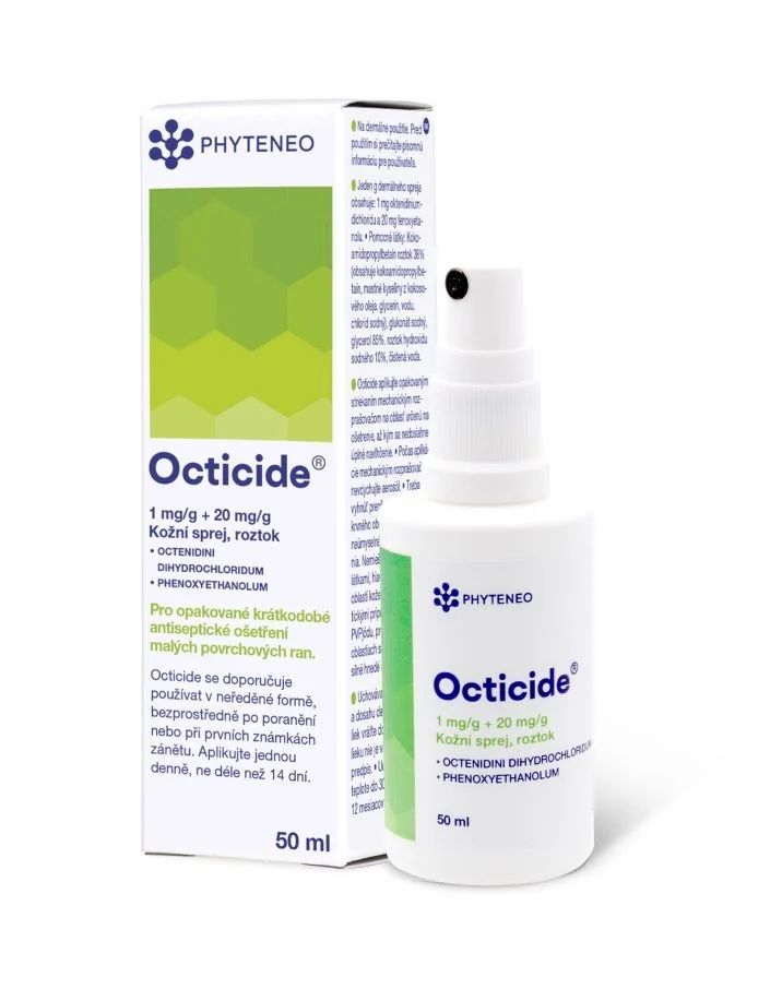 Phyteneo Octicide 1 mg/g + 20 mg/g kožní sprej, roztok 50 ml