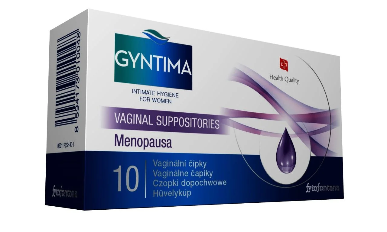 Gyntima Menopausa vaginální čípky 10 ks