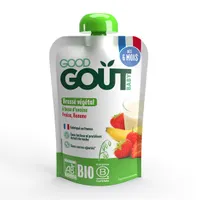 Good Gout BIO Ovesný dezert s jahodou a banánem 6m+