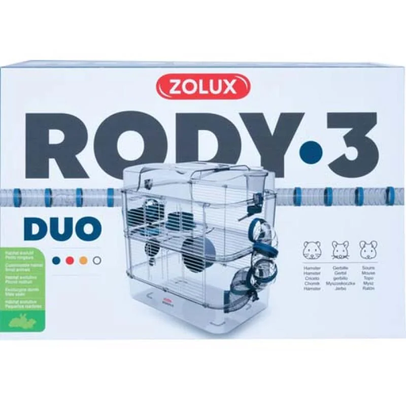 Zolux RODY3 SA klec DUO BLUE 410x270x405 mm 