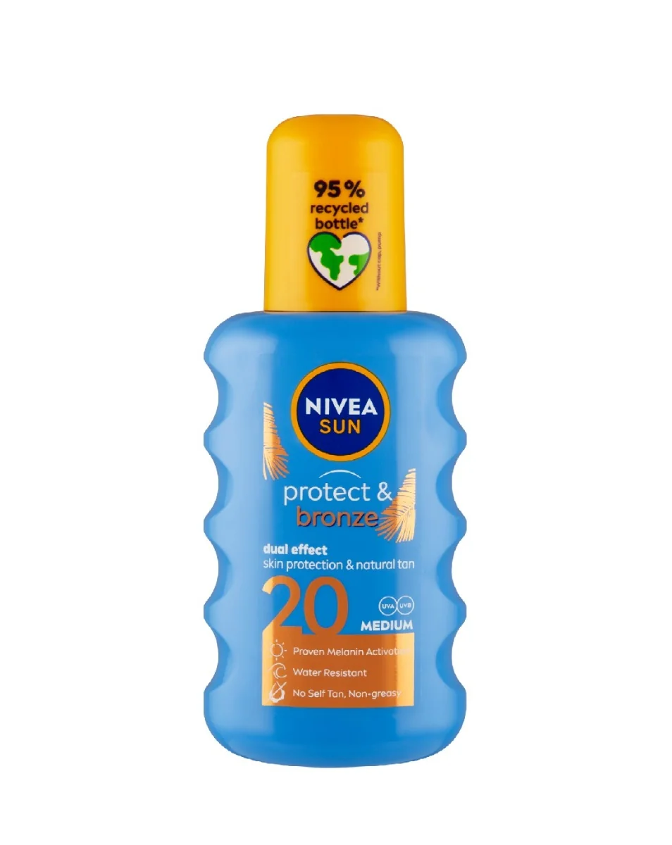 Nivea SUN Protect&Bronze OF20 sprej na opalování 200 ml