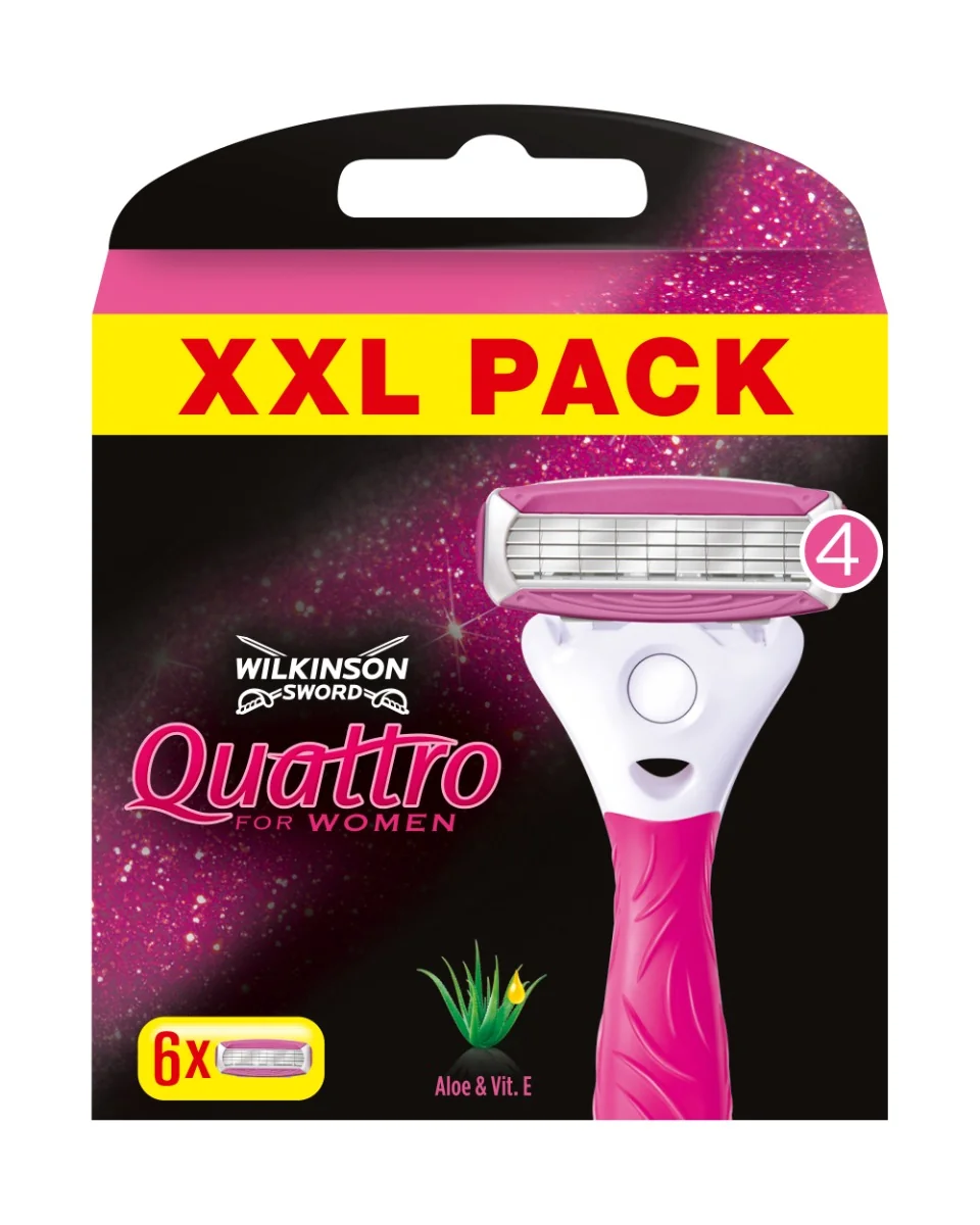 Wilkinson Quattro for Women náhradní hlavice 6 ks