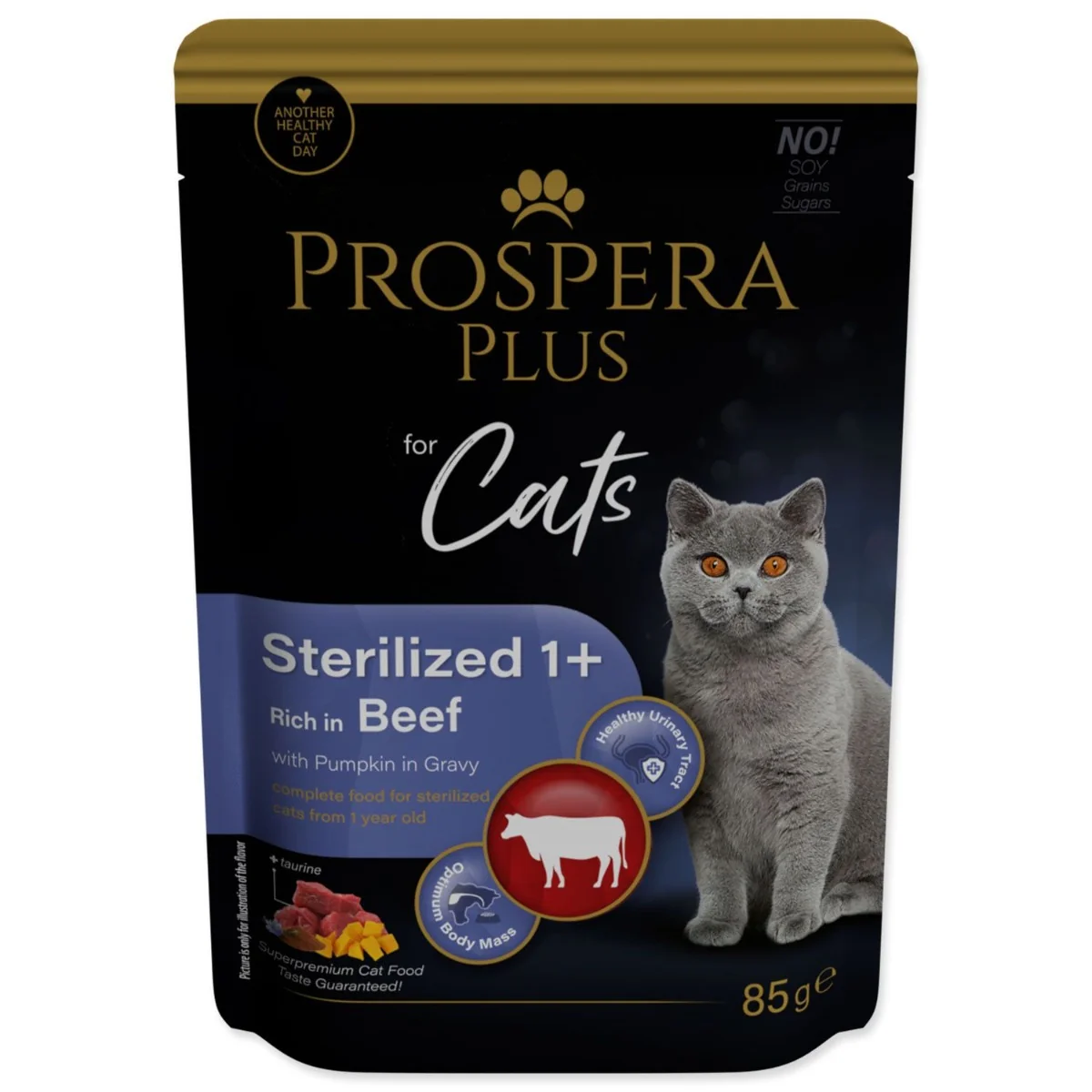 PROSPERA Plus Sterilized 1+ Beef Pumpkins kapsička 85 g