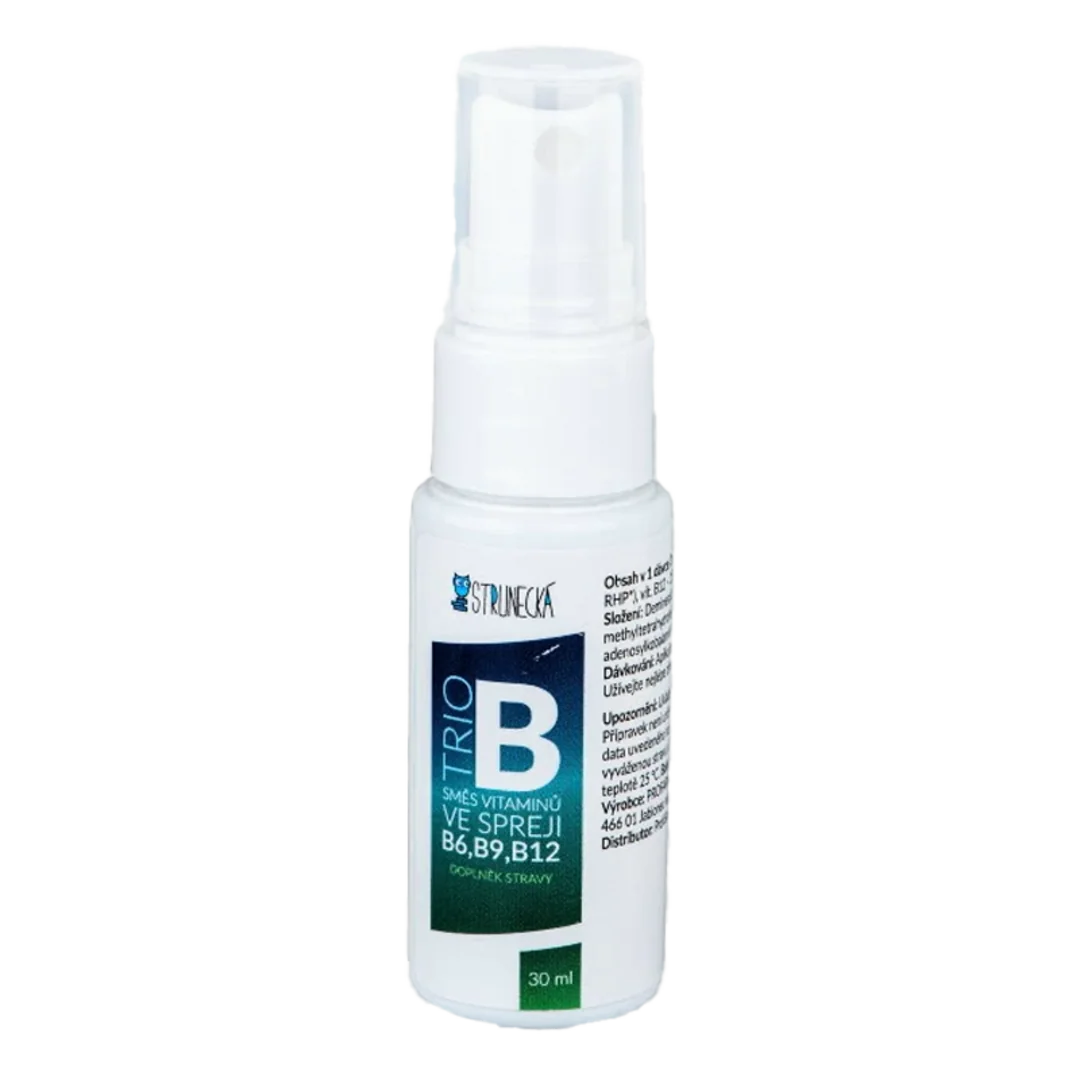 Strunecká Trio B - kombinace vitaminů B6, B9, B12 ve spreji - 30ml