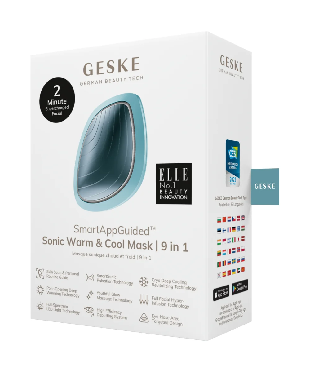 GESKE Sonic Warm&Cool Mask 9in1 sonický přístroj na aplikaci masky turquoise