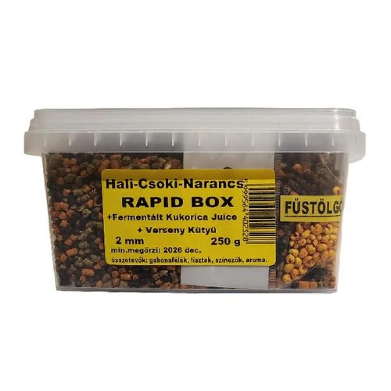 Buki MIX Premium Rapid Pellet Box 2mm / 250g Halibut-čokoláda-pomeranč 