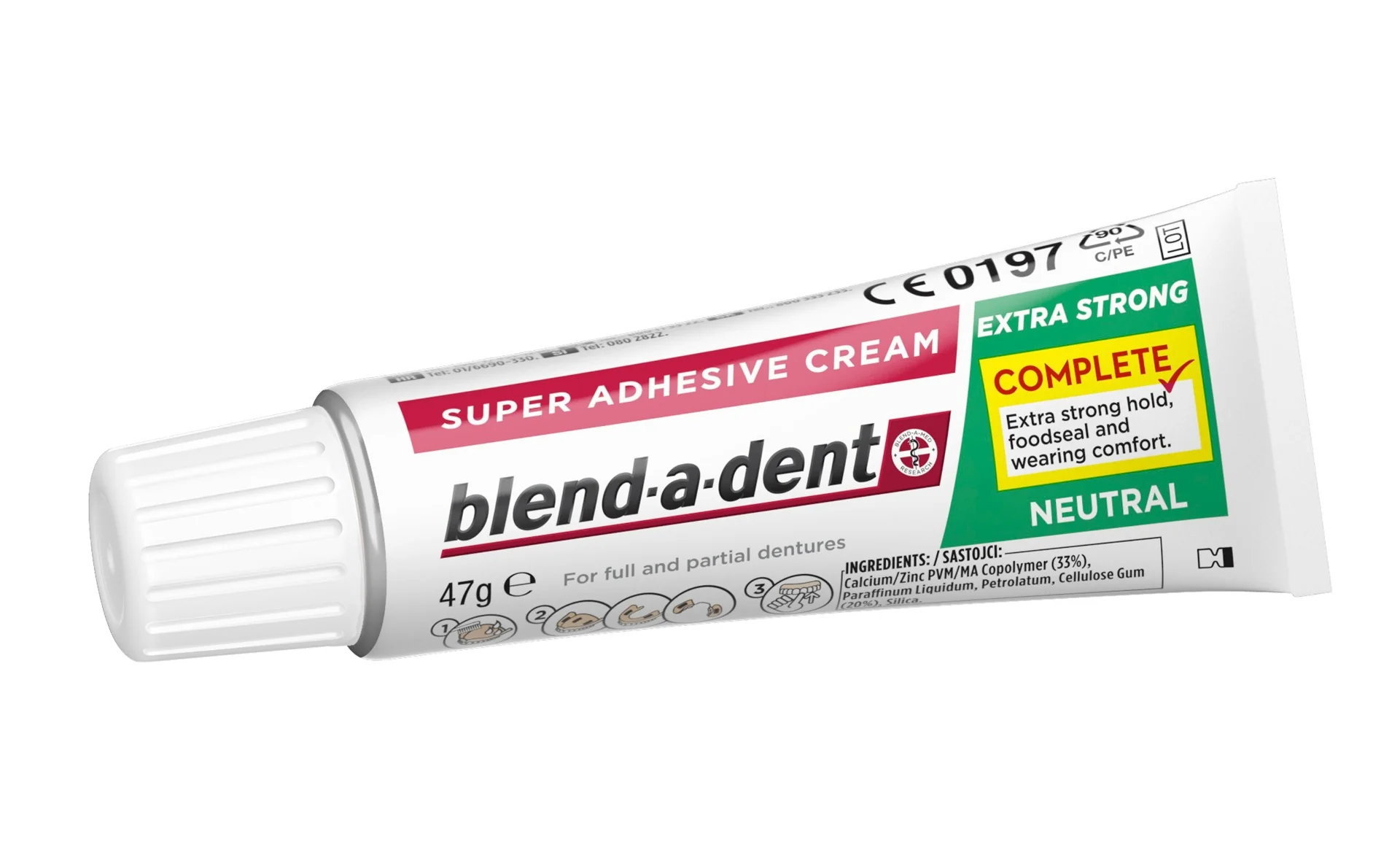 Blend-a-dent Complete Neutral fixační krém 47 g