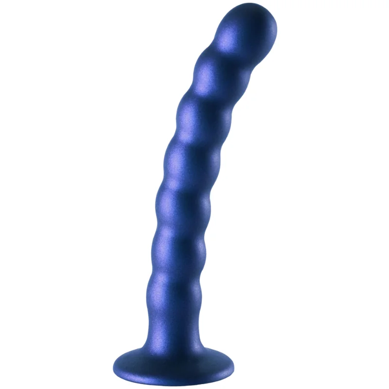 OUCH! Anální kuličkové dildo Beaded Lust 17 cm,  modré