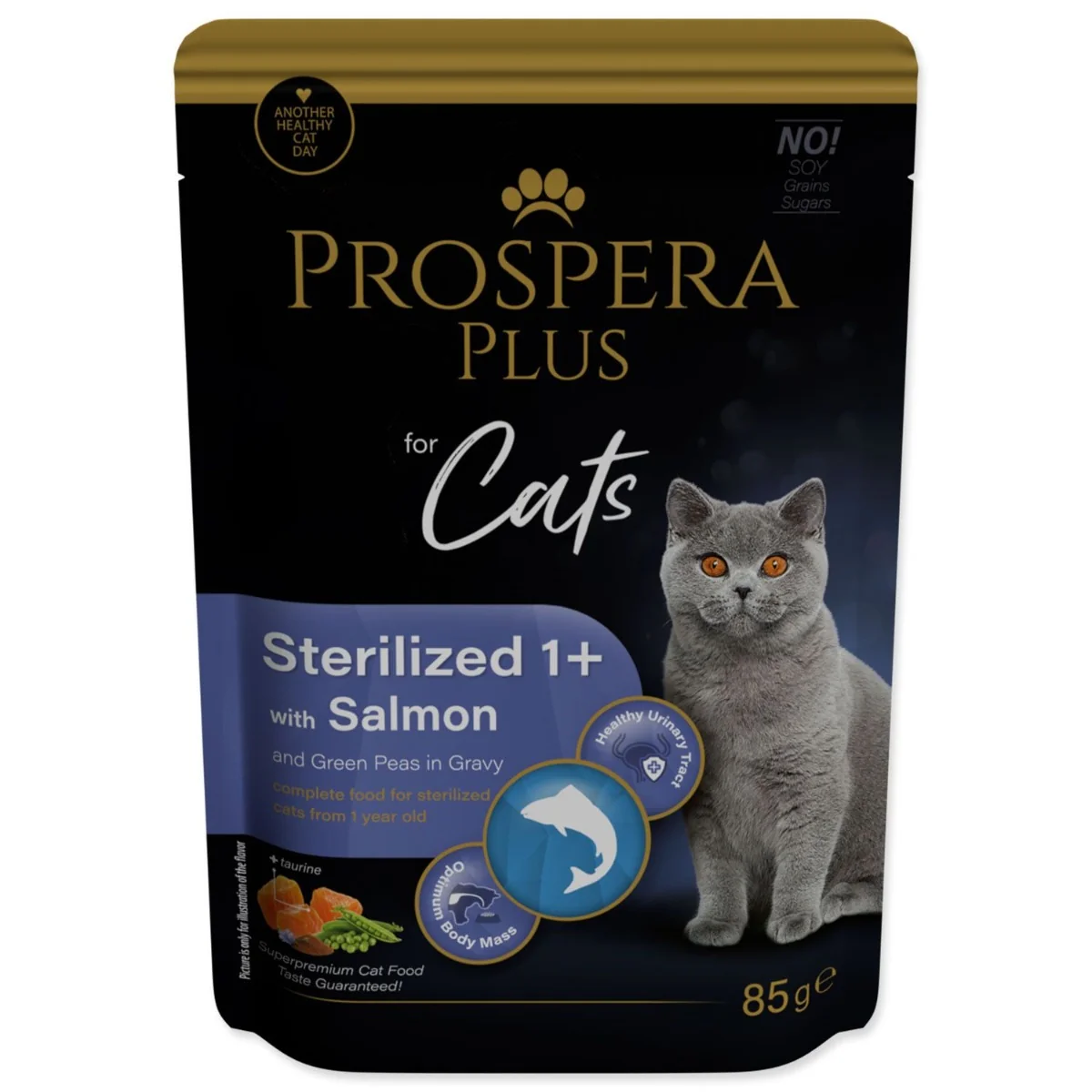 PROSPERA Plus Sterelized 1+ Salmon Peas kapsička 85 g