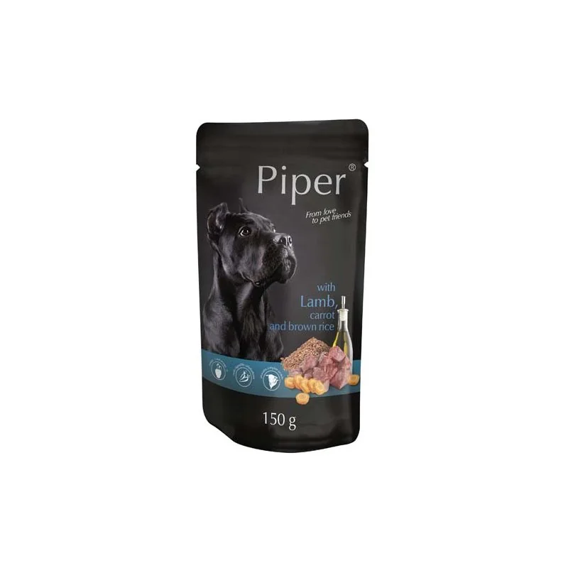 PIPER ADULT 500g kapsička pro psy jehně, mrkev a hnědá rýže