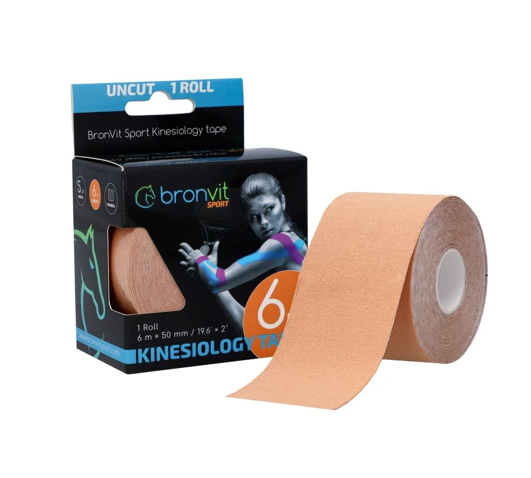 BronVit Sport Kinesio Tape classic 5 cm x 6 m tejpovací páska béžová