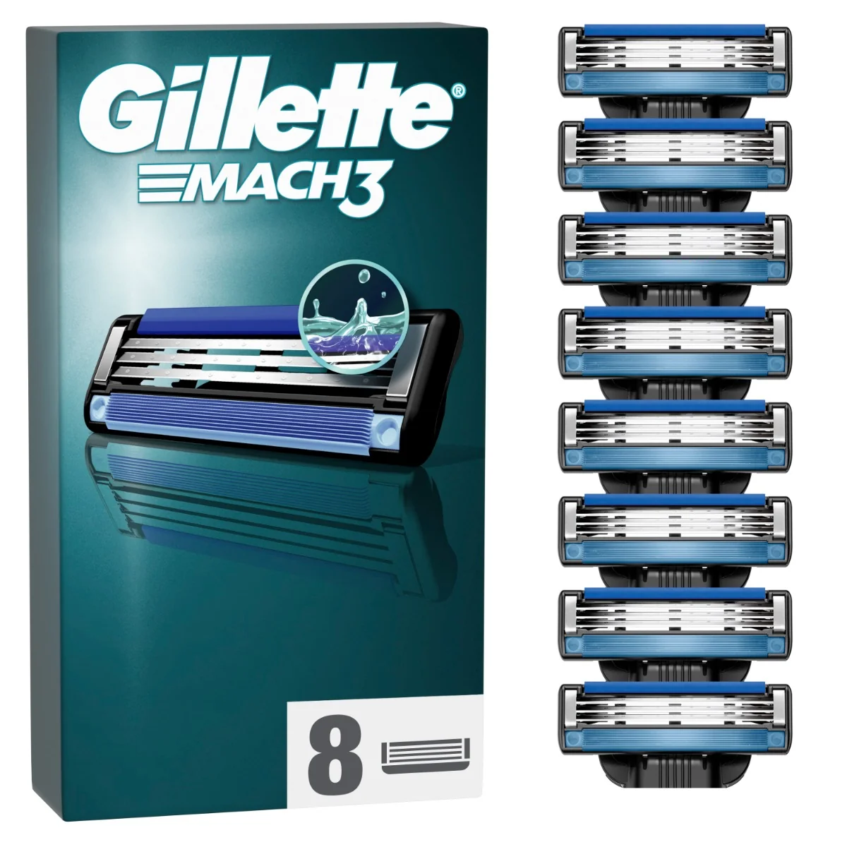 Gillette Mach3 náhradní hlavice 8 ks