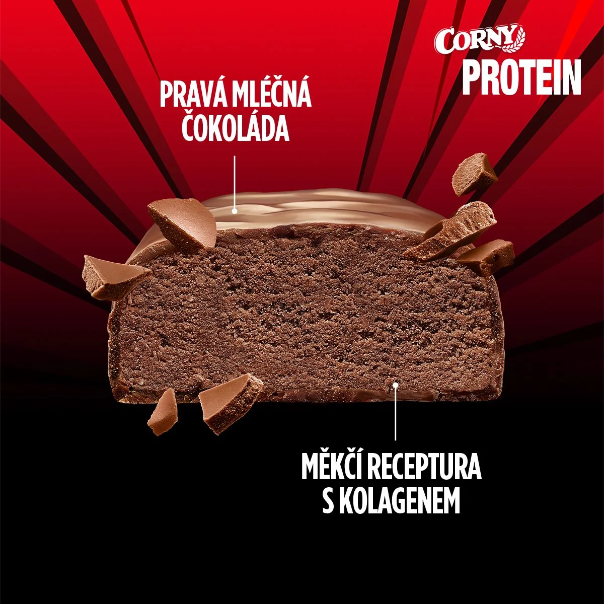 Corny Protein 30% mléčná čokoláda 50 g