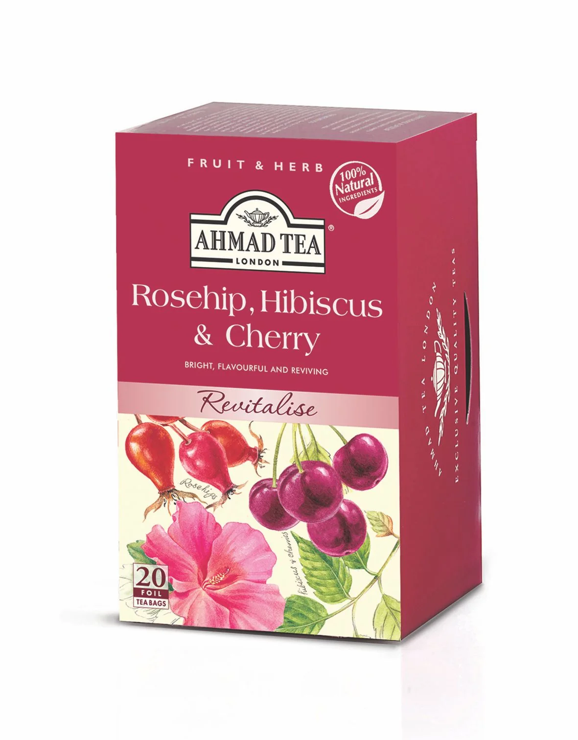 Ahmad Tea Rosehip & Cherry porcovaný čaj 20 x 2 g 