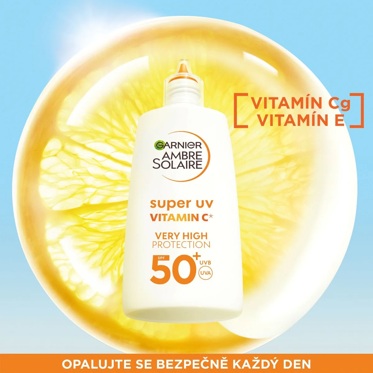 Garnier Ambre Solaire Super UV SPF50+ denní fluid proti tmavým skvrnám 40 ml