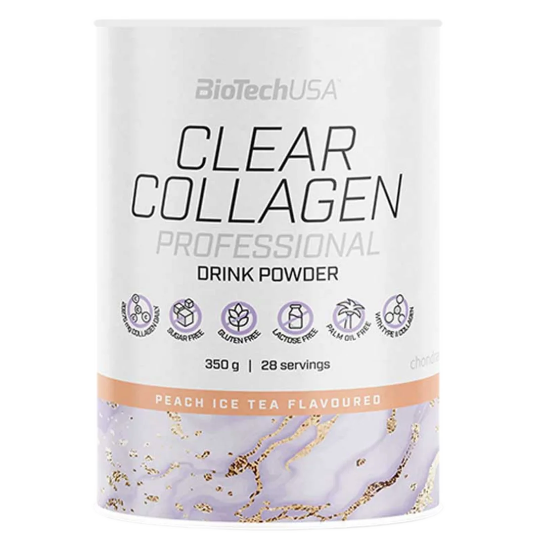 BioTech USA Clear Collagen Professional 350g - broskvový ledový čaj