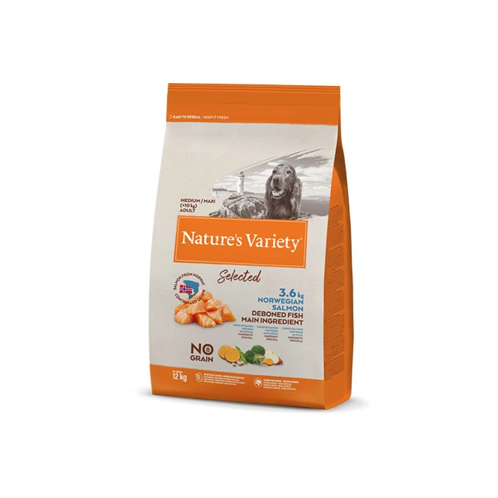 Natures Variety Selected pro střední psy losos granule 12 kg