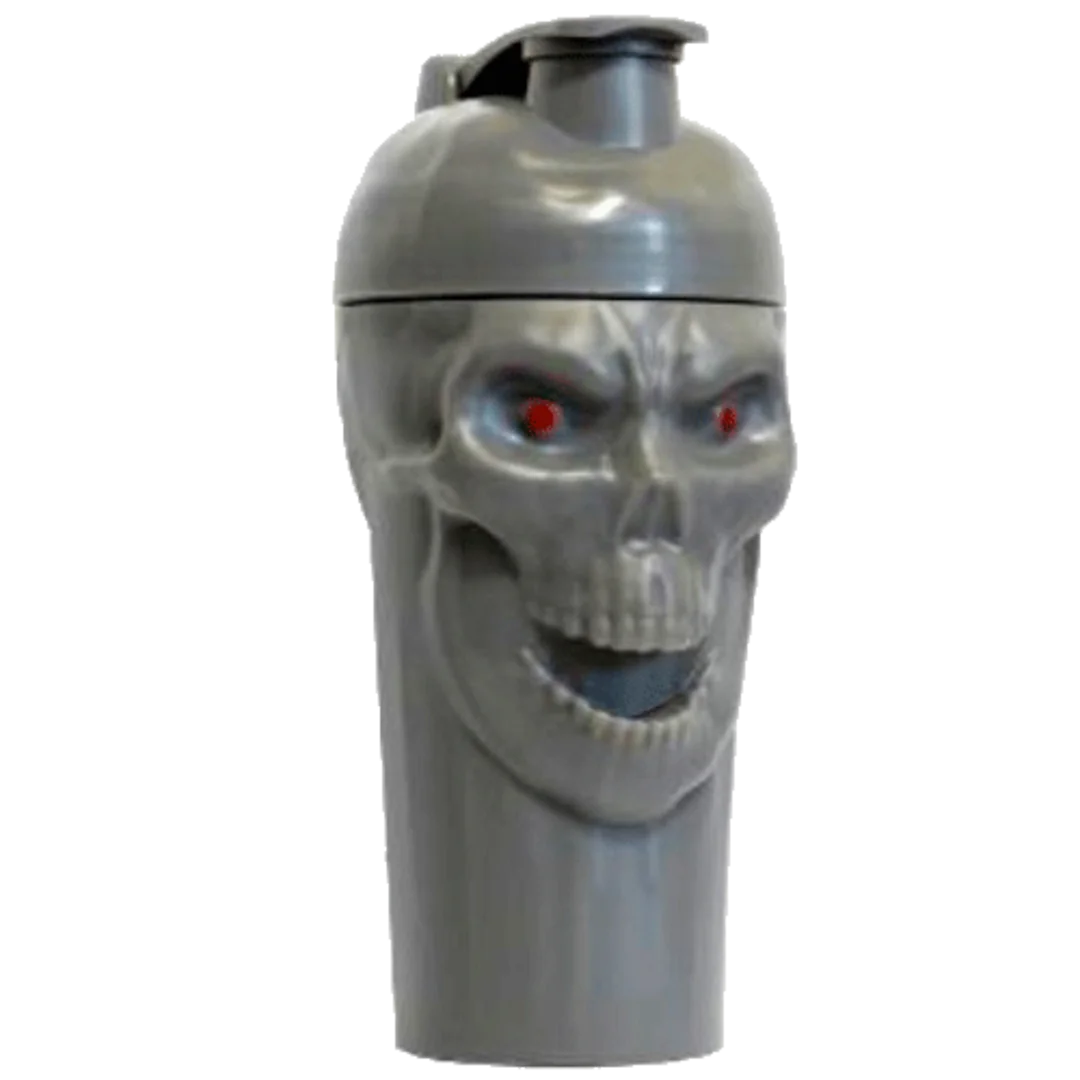 Skull Labs Shaker s lebkou 700ml - šedý