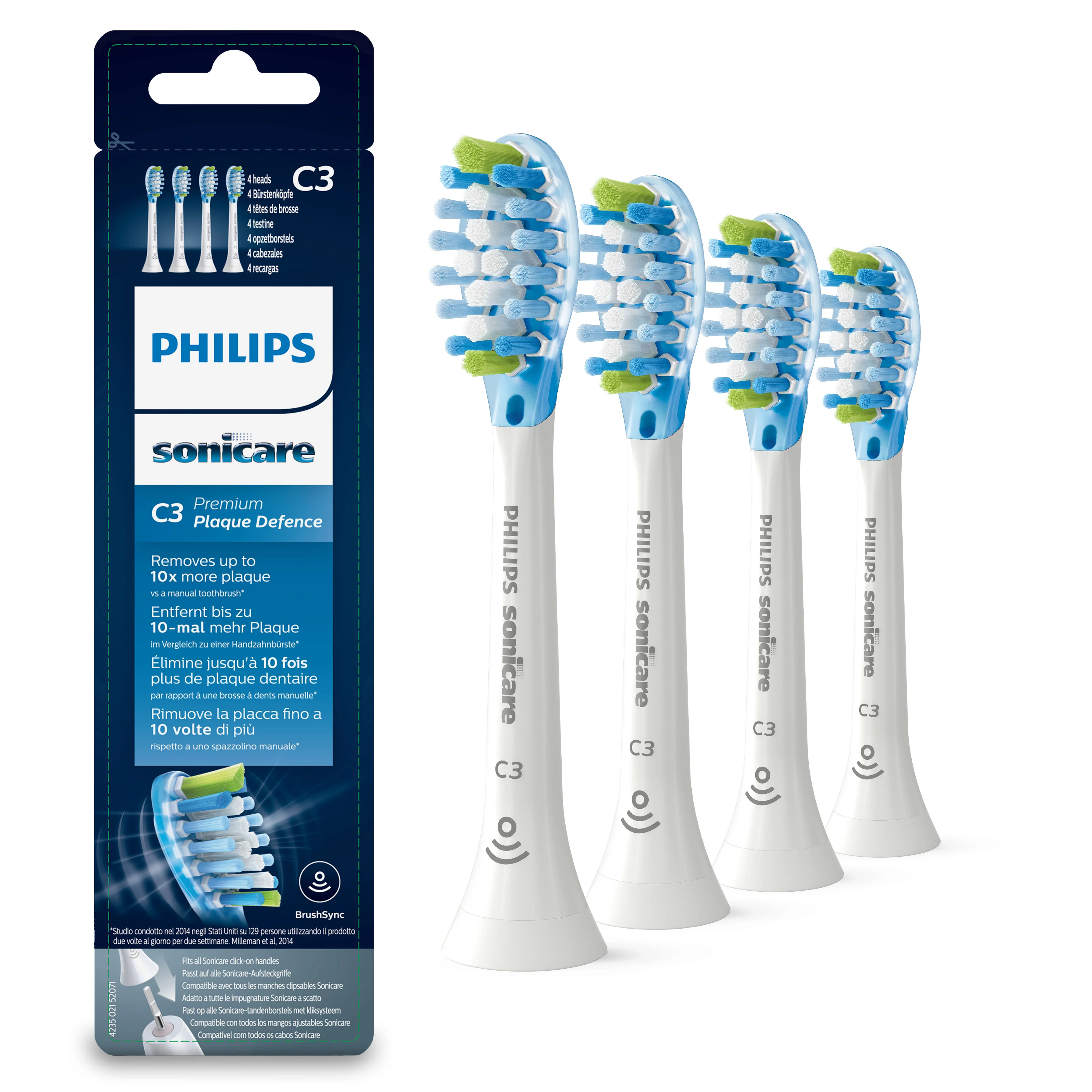 Philips Sonicare Premium Plaque Defence HX9044/17 náhradní hlavice 4 ks