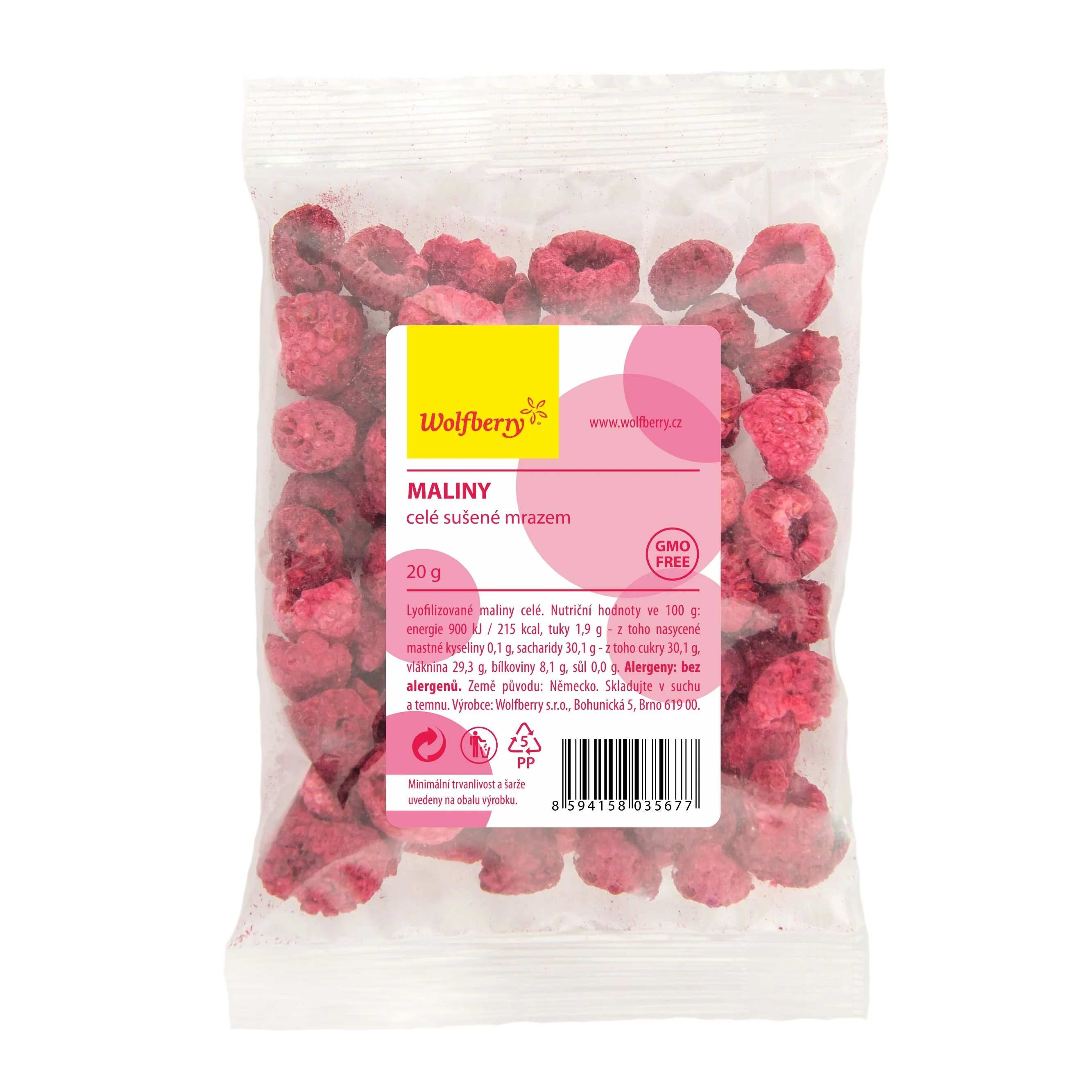 Wolfberry Maliny sušené plody 20 g