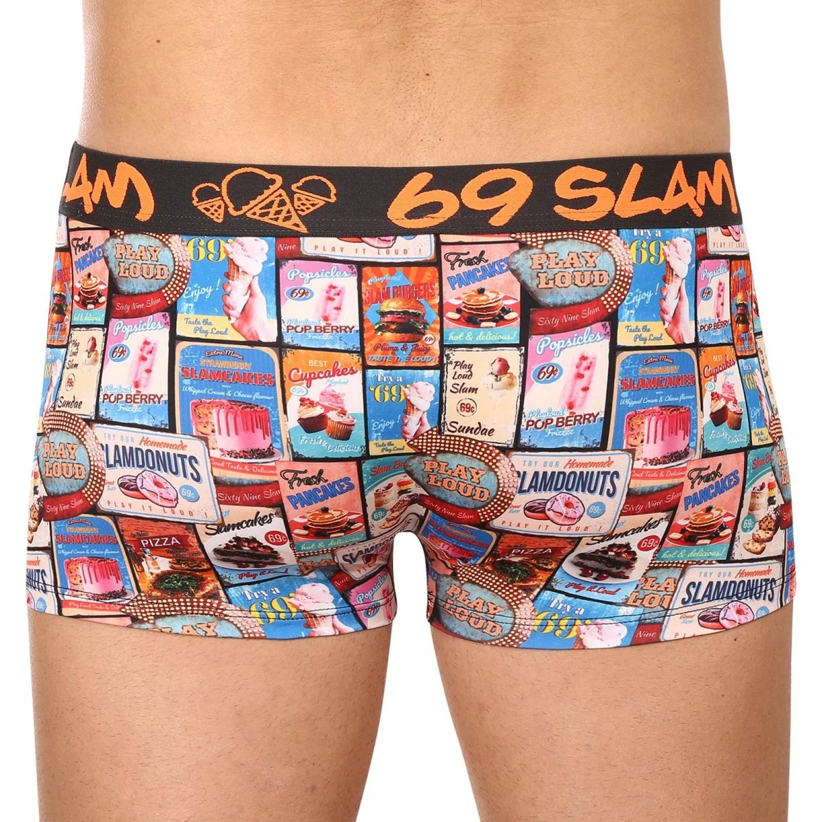 69SLAM Pánské boxerky hip vintage food sign (MSYVFS-PO) M 