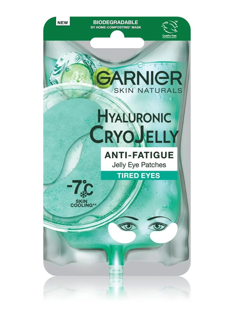 Garnier Skin Naturals Hyaluronic Cryo Jelly oční textilní maska s chladivým efektem 5 g